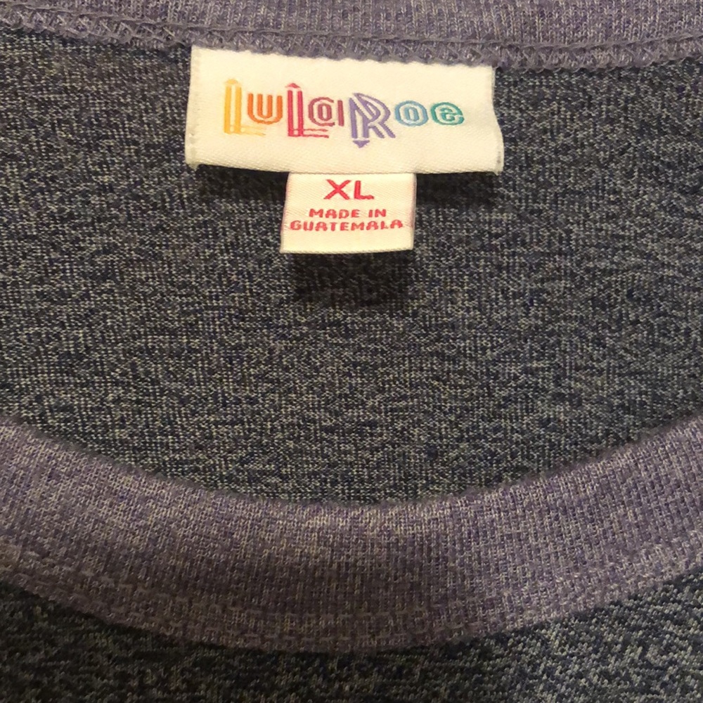 LuLaRoe XL Randy Baseball Style Shirt - Picture 3 of 4